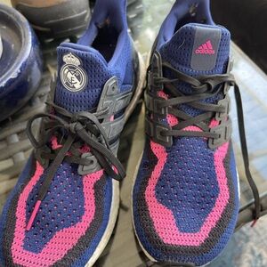 Adidas Navy and Pink Sneakers